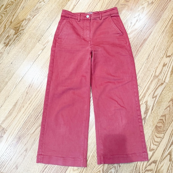 Everlane Cropped Wide Leg Pants Size 4 - Picture 2 of 10